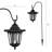 Pure Garden Hanging Solar Coach 2 LED Pathway Lights