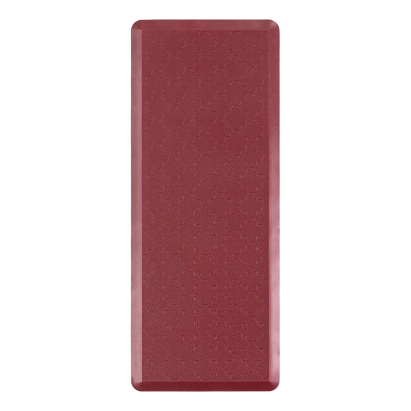 Tapis de cuisine antidérapant Bayonville, Rectangle 2 pi x 5 pi, Rouge bourgogne