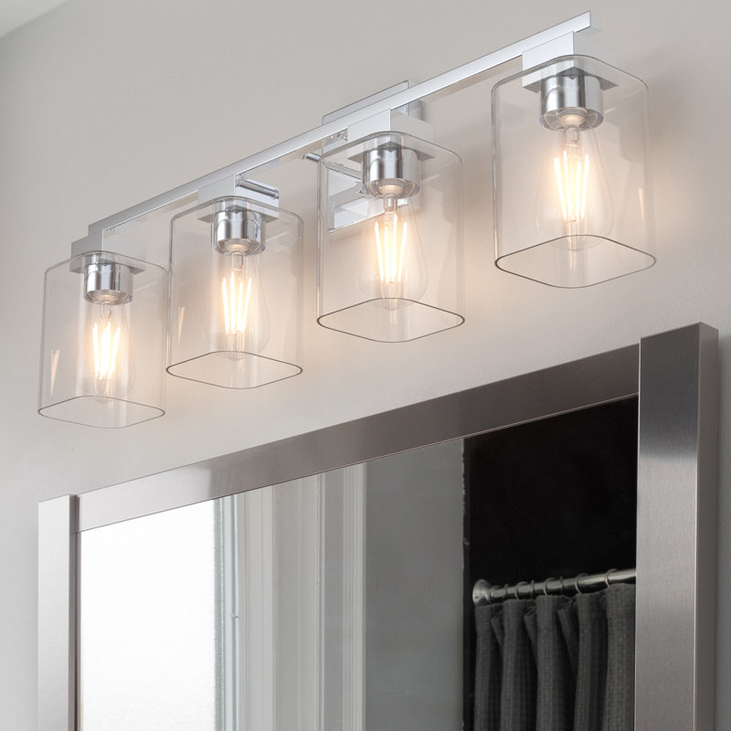 Éclairage pour coiffeuse Hartshorn, 4 lumières, Polished Chrome