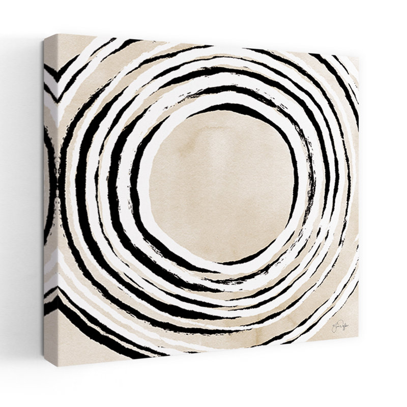 «Beautiful Storm», art géométrique abstrait contemporain, H 18 po x l 18 po