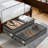 Under Bed Storage Containers With Wheels, 75L Large Capacity Adjustable Height Rolling Storage Bins With Clear Lids For Clothes, Shoes, Blankets, And Seasonal Items