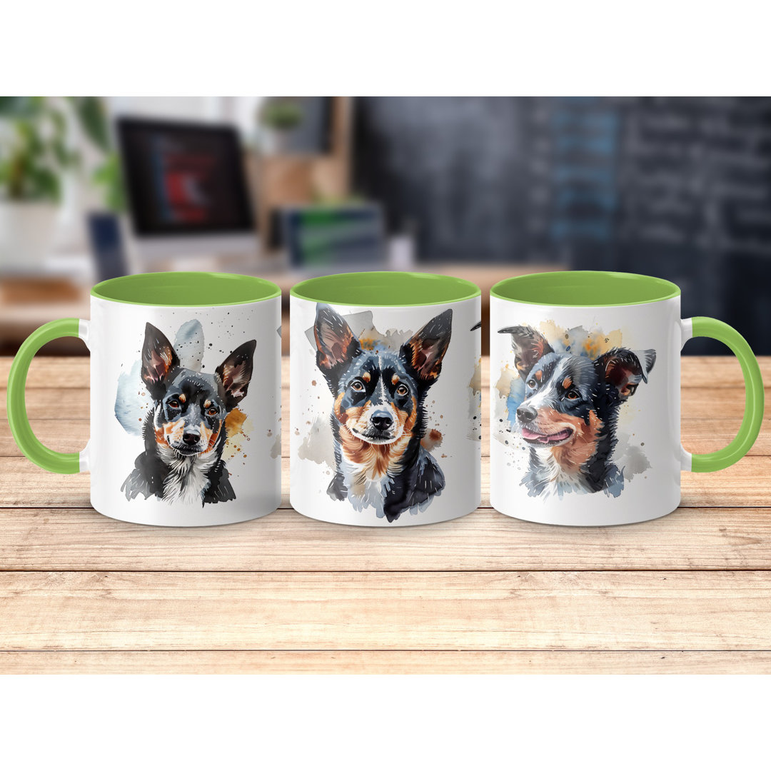 Watercolor Shiba Inu Design 11oz Coffee Mug