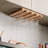 Sectional Under Cabinet Mount Wood Stemware Rack