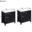 Meuble-lavabo de 60 po, lavabos doubles en céramique, rangement puissant, extérieur élégant - Rehaussez votre armoire de bain, conception élégante intégrée-1307686818-1307686816