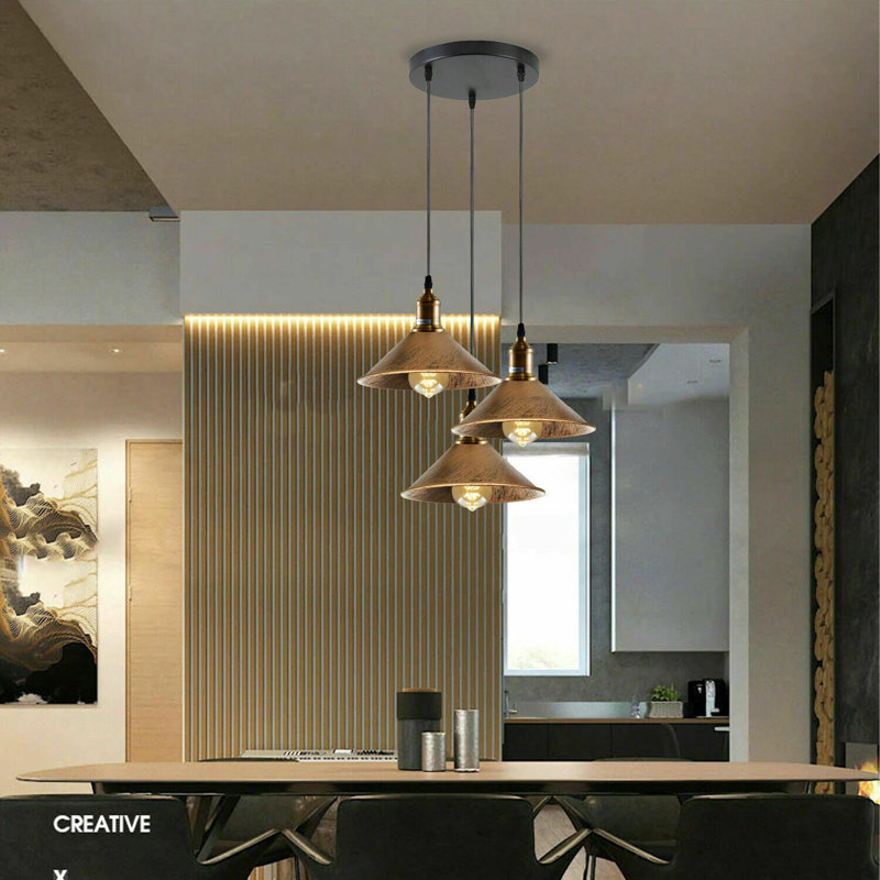 Remi 3 - Light Cluster Pendant, Brushed Copper