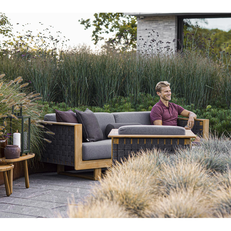 Basket 2-Seater Sofa, Gray
