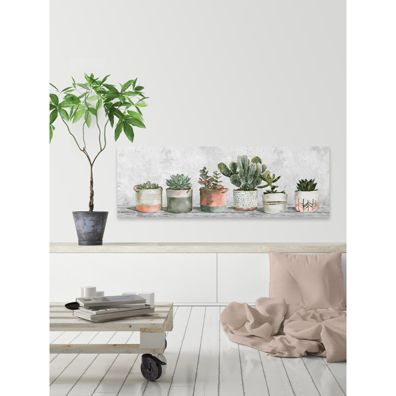 «Stop and Plant», reproduction d'art sur toile tendue, H 15 po x l 15 po x P 1,5 po
