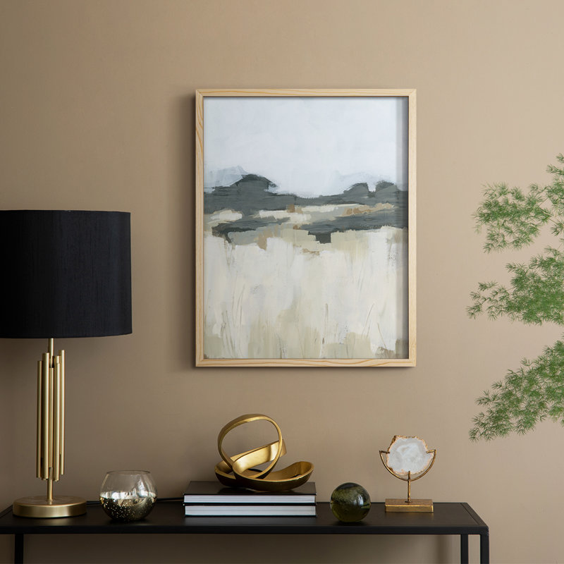 «Brushstroke Badlands II», reproduction encadrée - bois massif, H 21 po x l 17 po