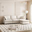 Canapé modulaire avec repose-pieds Chenille-1823207475