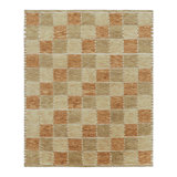 Rug & Kilim’S Scandinavian Style Rug In Beige-Brown And Rust Geometric Pattern