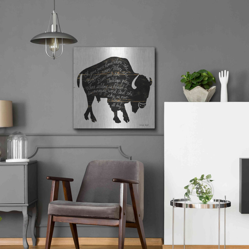 «Buffalo In Black» par Cindy Jacobs, H 24 po x l 24 po