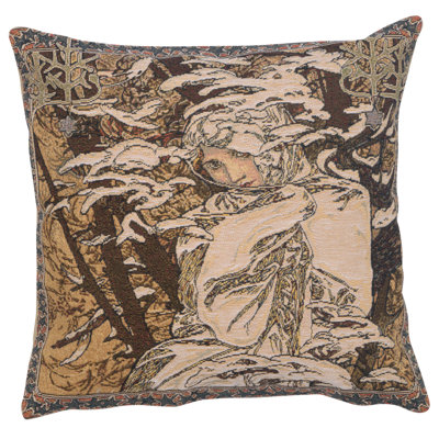 Mucha Winter I European Cushion Covers