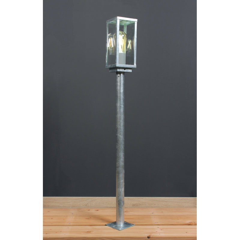 Canipe Pier Mount Base, Galvanized, 100cm H x 11cm W x 11cm D