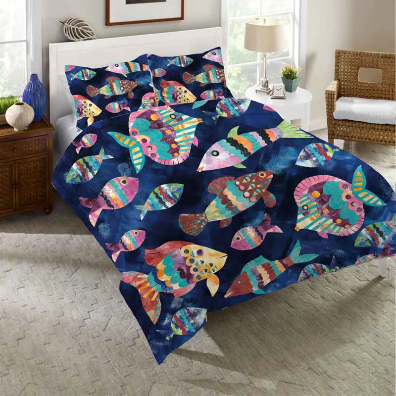 Housse de couette en microfibre Boho Reef