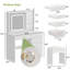 Ensemble de meuble-lavabo 39,4 po avec tabouret et miroir Nafni-33263672