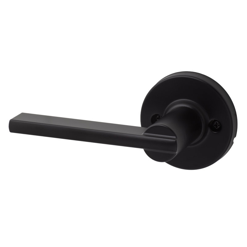 Faux levier rond Mesa, Noir mat