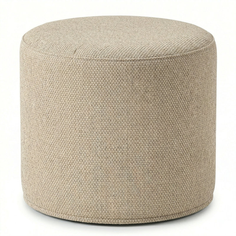 Berlin Gardens Lilly Hive 20" Round Pouf, Sand