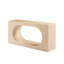 Console pia, centre de découpe ovale, pierre de travertin beige 59 po