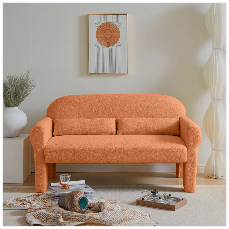 Causeuse moderne pour le salon, Orange