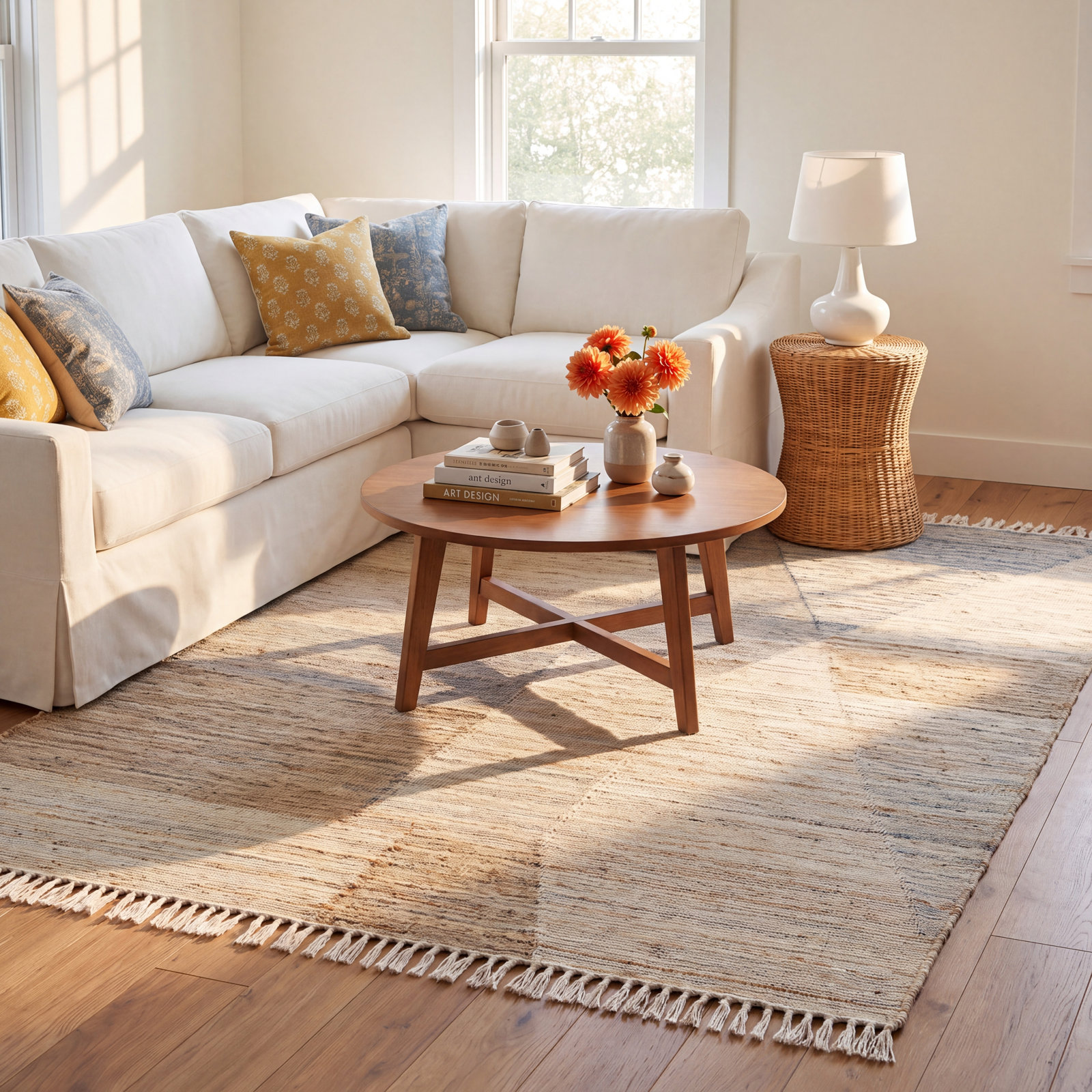 Pelia Flatweave Jute Rug, Rectangle 3' x 5'