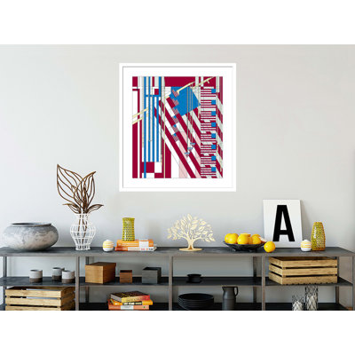 «4 juillet» par Frank Lloyd Wright - Reproduction giclée encadrée