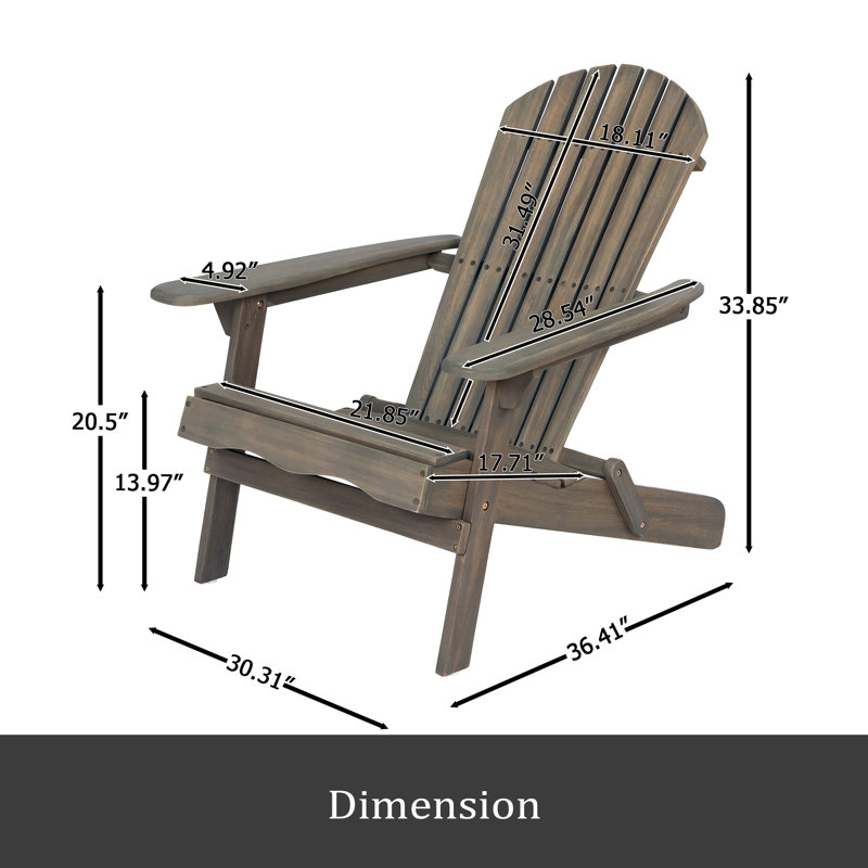 CHAISE ADIRONDack, Gris