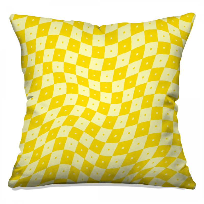 Coussins décoratifs Yellow, 14 x 14 inches