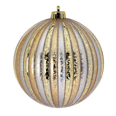 150Mm Vp Stripe Merc Ball Ornament