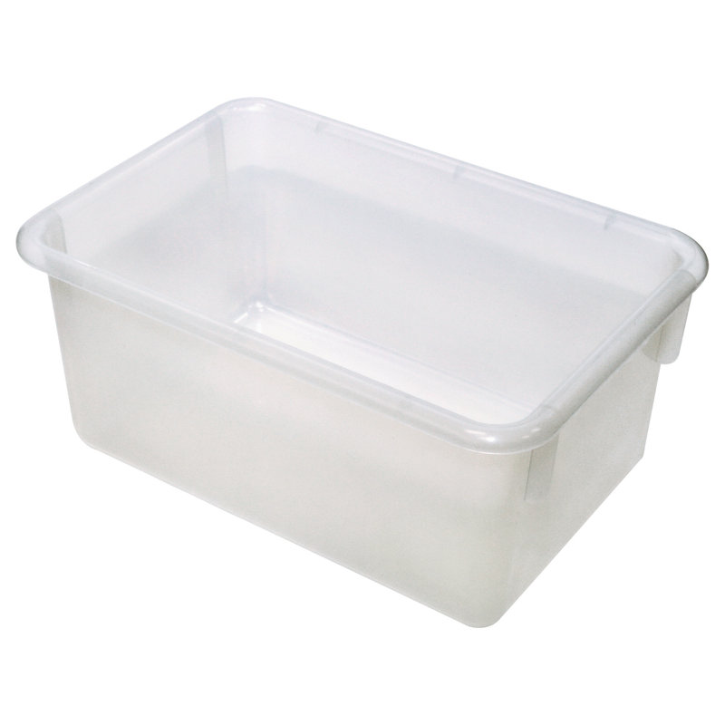 Mini bac de rangement empilable et translucide