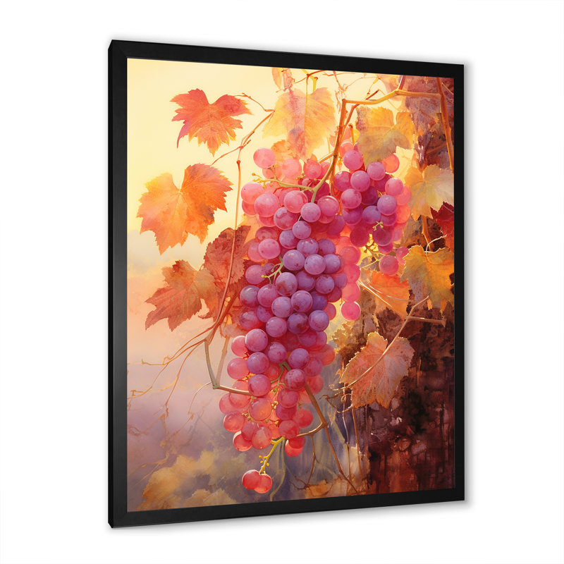 Décoration murale Vineyard Veil, H 20 po x l 12 po x P 1 po, Cadre simple noir