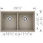 Precis SILGRANIT 29" L X 18.13'' W Double Bowl Undermount Kitchen Sink-14734126