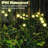 Low Voltage Solar Powered Firefly Lights Swaying Garden Lights Pathway Yard Patio