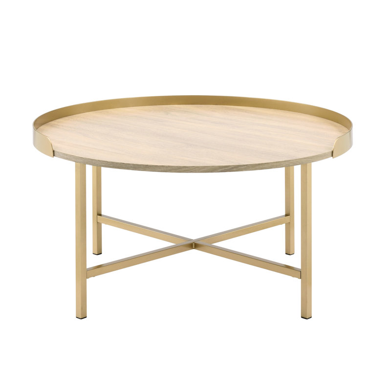Table basse avec plateau Enchanting Oak and Gold