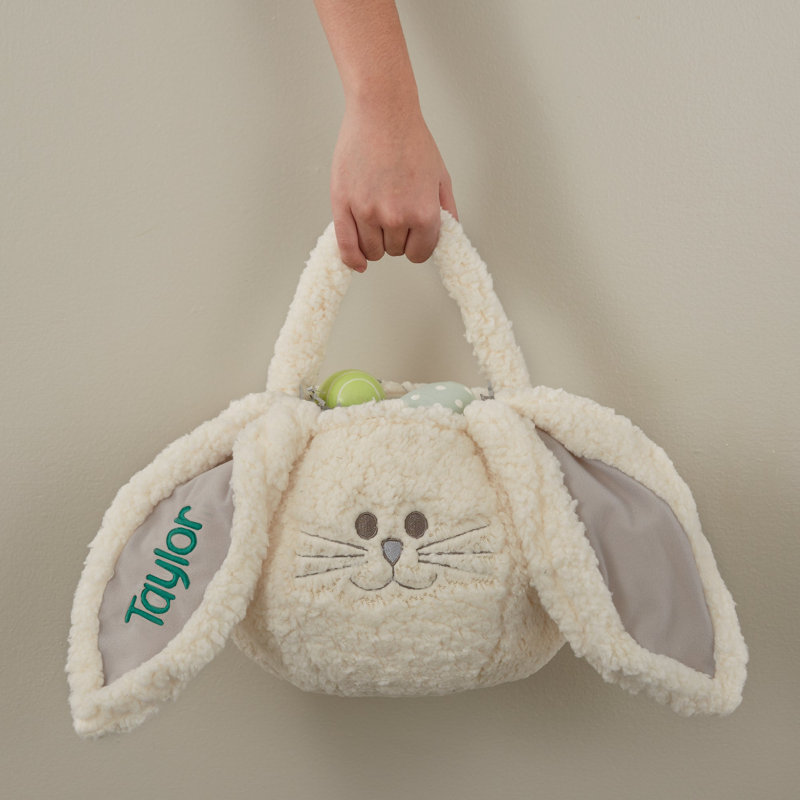 Sac de friandises brodé en peluche personnalisable, Oui