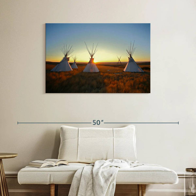 Lelar American Indian Teepees, 26" H x 39" W