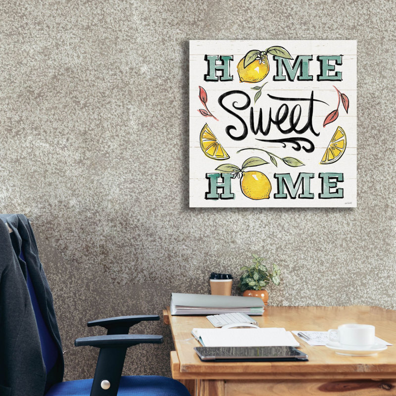 «Lemonade Stand 3» par Anne Tavoletti, art mural sur toile, H 26 po x l 26 po x P 1,5 po