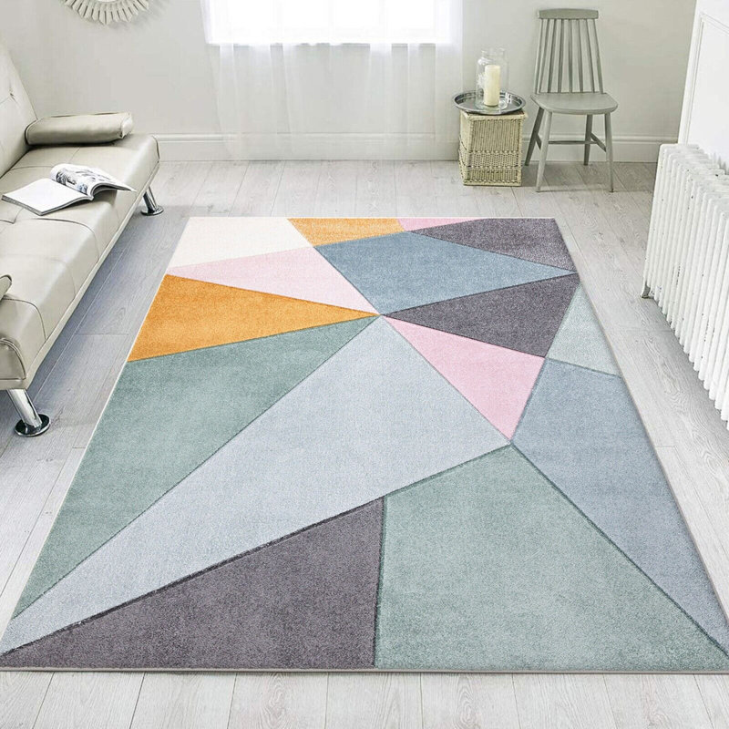 Hirsche Geometric Indoor / Outdoor Area Rug, Rectangle 80cm x 150cm