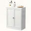 Garde-manger 34,6 po en métal blanc avec tablettes réglables