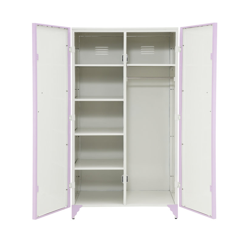 Garde-robe finition mauve clair
