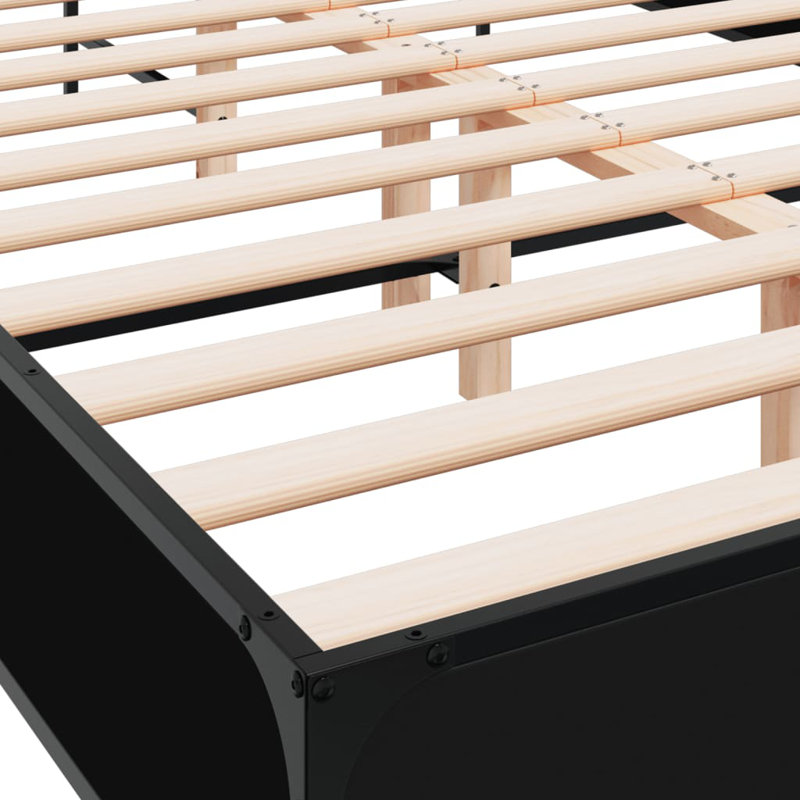 Achillefs Bed, Black, Double (4'6)