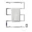 Chauffe-serviettes électrique 5 barres Voltaire en chrome-98076166
