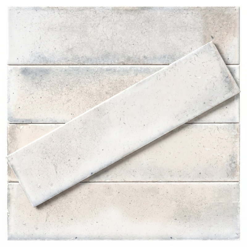 Carrelage mural en porcelaine Calypso White, Blanc