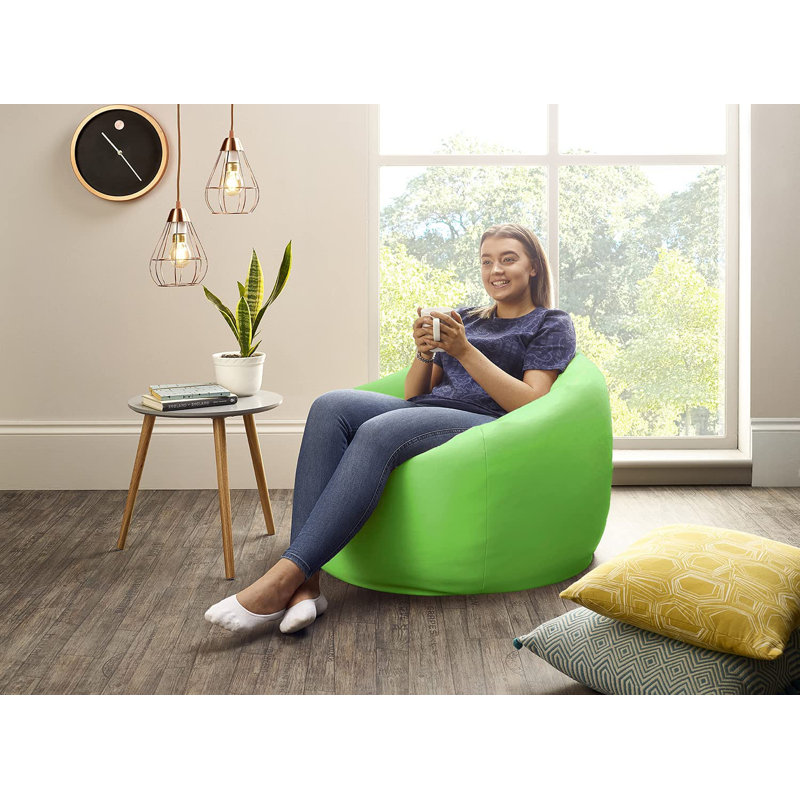 Attenborough Outdoor Friendly Bean Bag, 102cm H x 89cm W x 89cm D, Lime