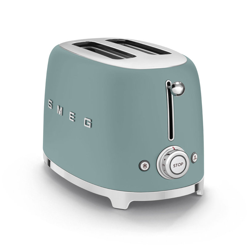 SMEG 50's Retro Style 2 Slice Toaster, Emerald Green