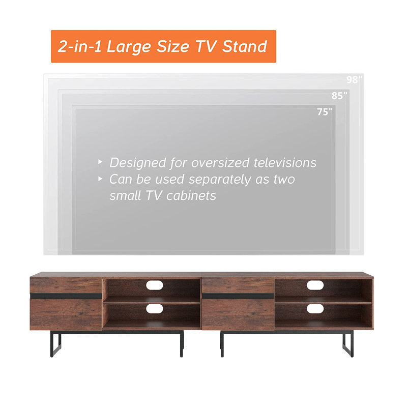 Aadam TV Stand for TVs up to 98"