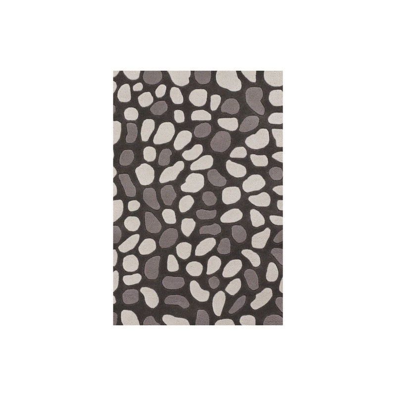 Inhabit Designer Gray Area Rug, 5' x 7'6"