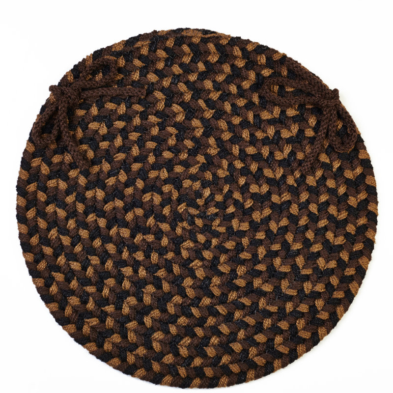 Outdoor 0.5'' Dining Chair Chair Pad, Brown Fudge