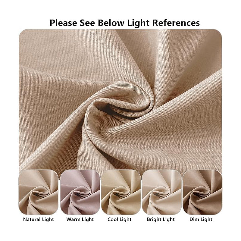 Ranarda Cotton Blend Percale Flat Sheet, Beige, Super King (6')