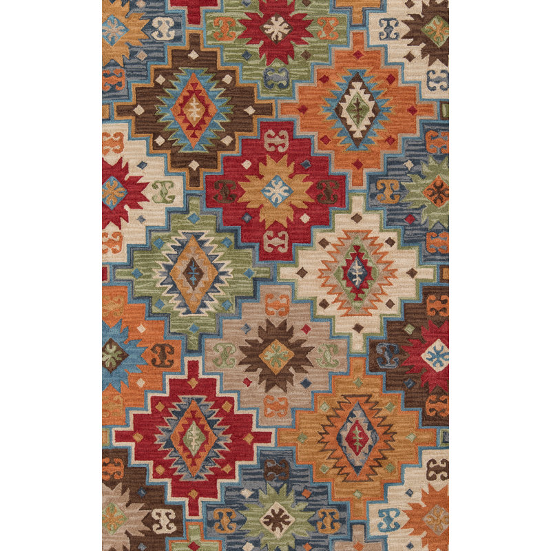 Jadarrien Wool Southwestern Indoor Rug, Rectangle 7'6" x 9'6"