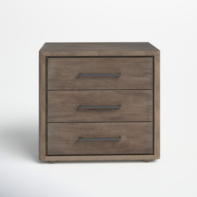 Atherton 3 - Drawer 26" Nightstand, Ash Brown
